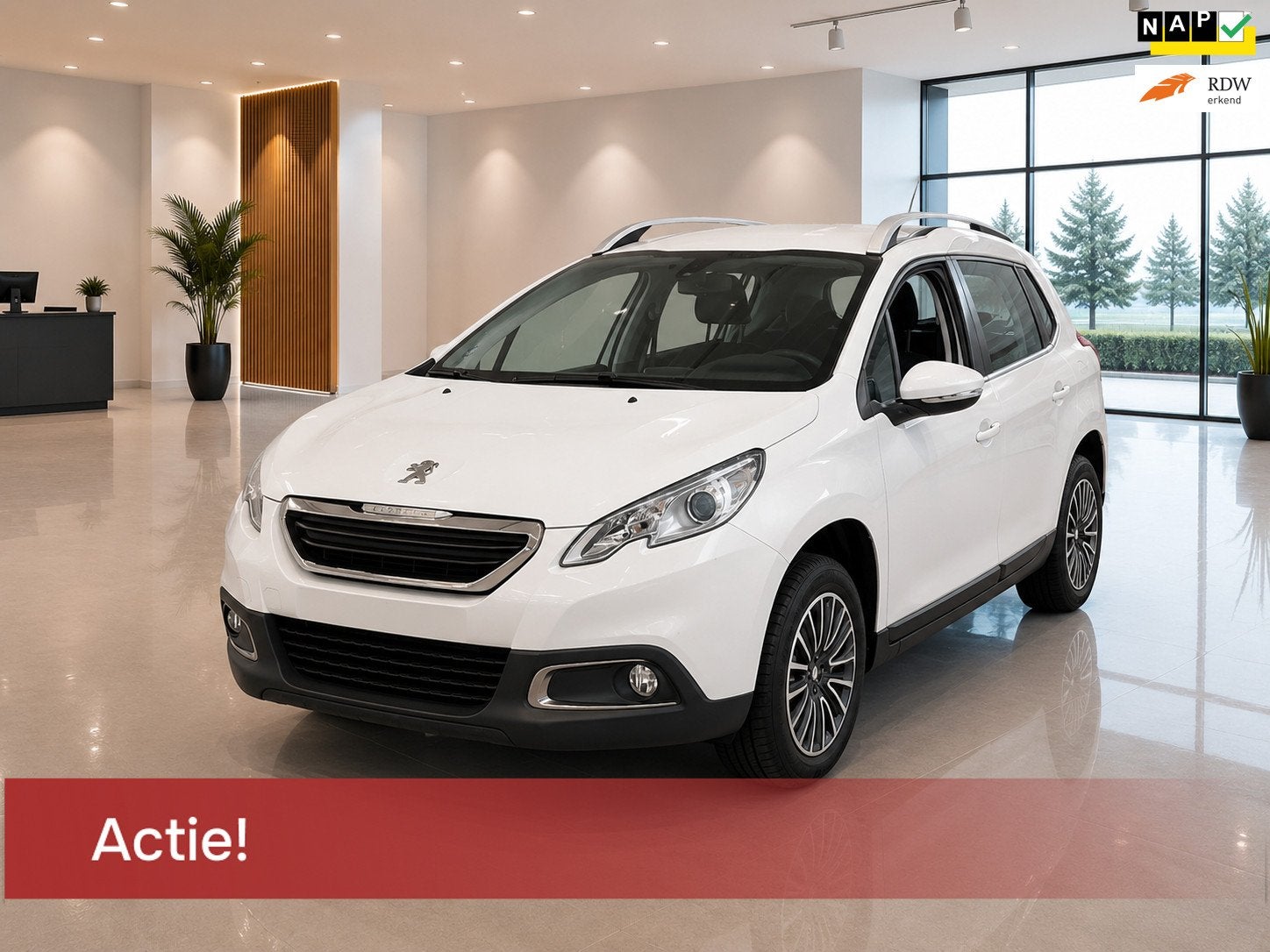 Peugeot 2008 1.2 5DRS NAP KM'S AIRCO NAVI SCHERM ELEK.RAMEN, Dealer onderhouden, Euro 6, 1199 cc, 82 pk