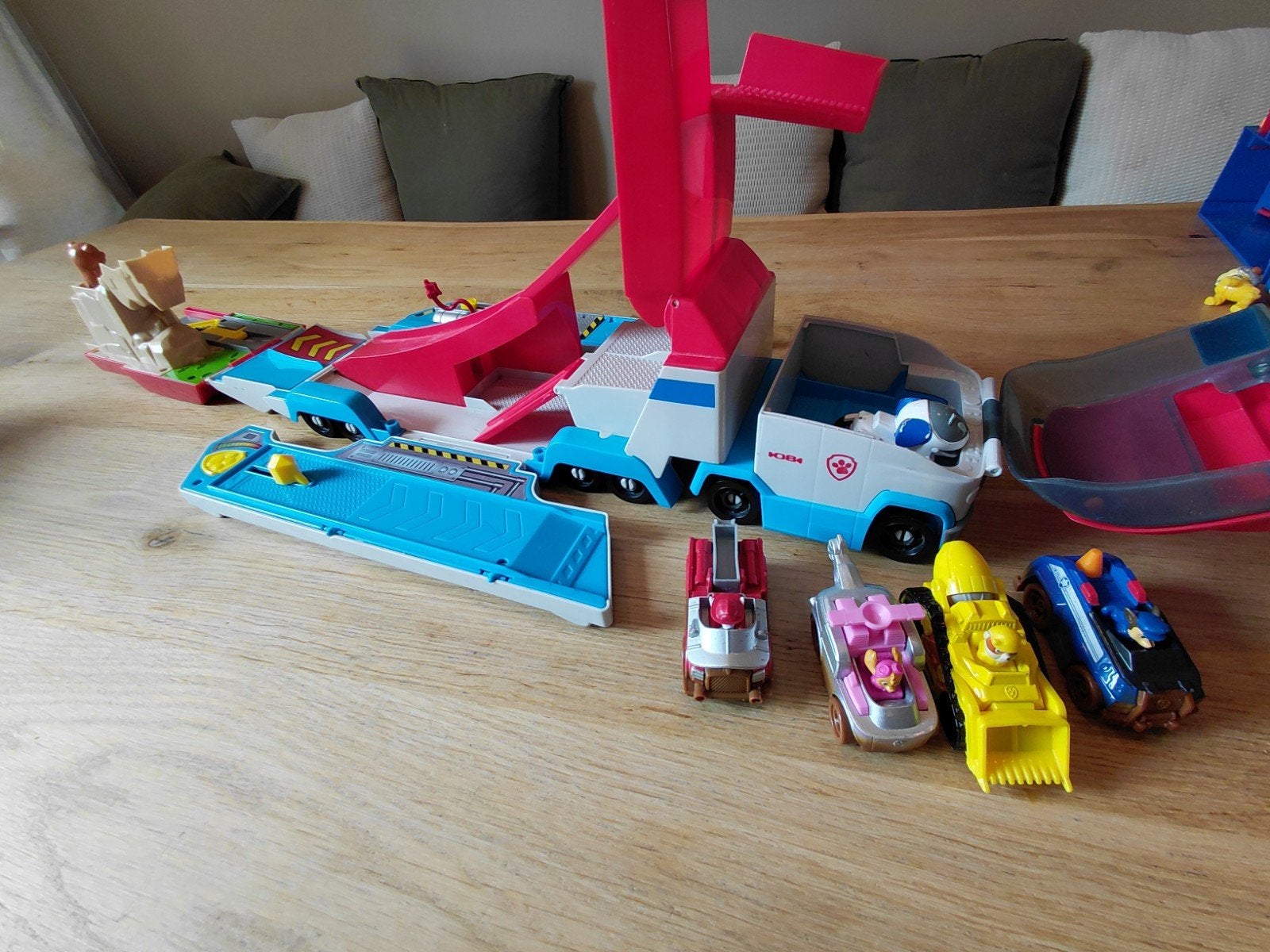 Paw Patrol Patroller met metalen autootjes, Ophalen, Gebruikt