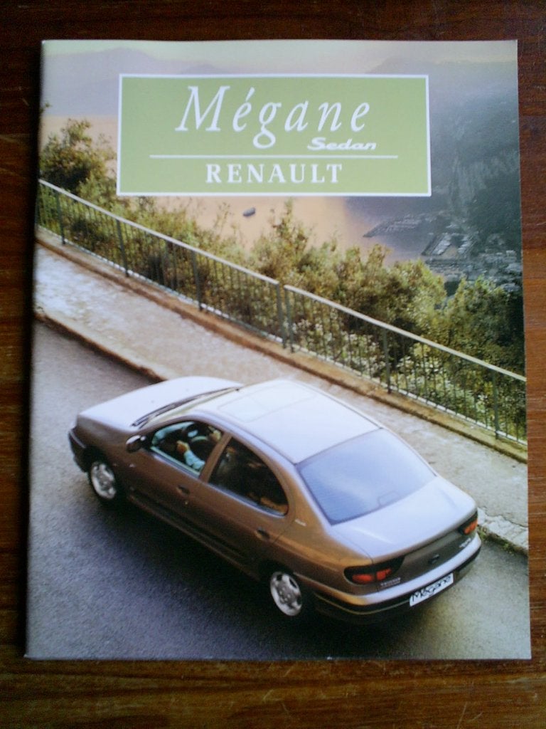 Renault Megane Sedan [ december 1996 ] 42 pag., Ophalen of Verzenden, Zo goed als nieuw, Renault