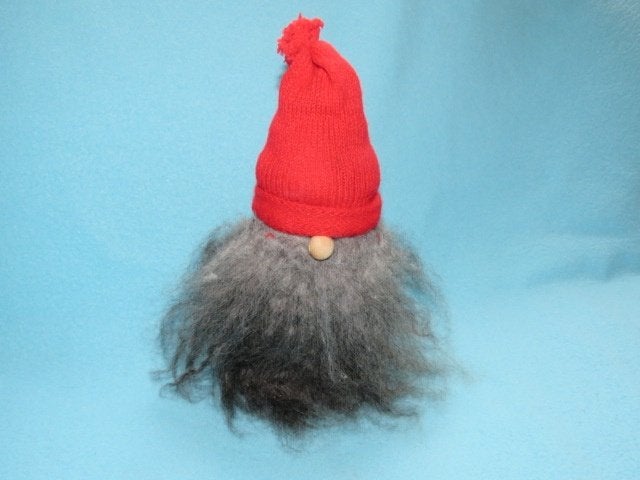 Vintage jultomte handgemaakt van een berkentak, Ophalen of Verzenden, Zo goed als nieuw