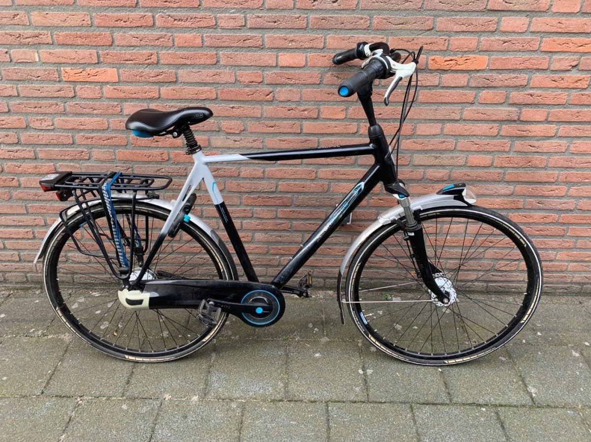 Gazelle Eclipse L.E. Heren Antraciet/Wit 61cm, Ophalen, Gebruikt, -, -