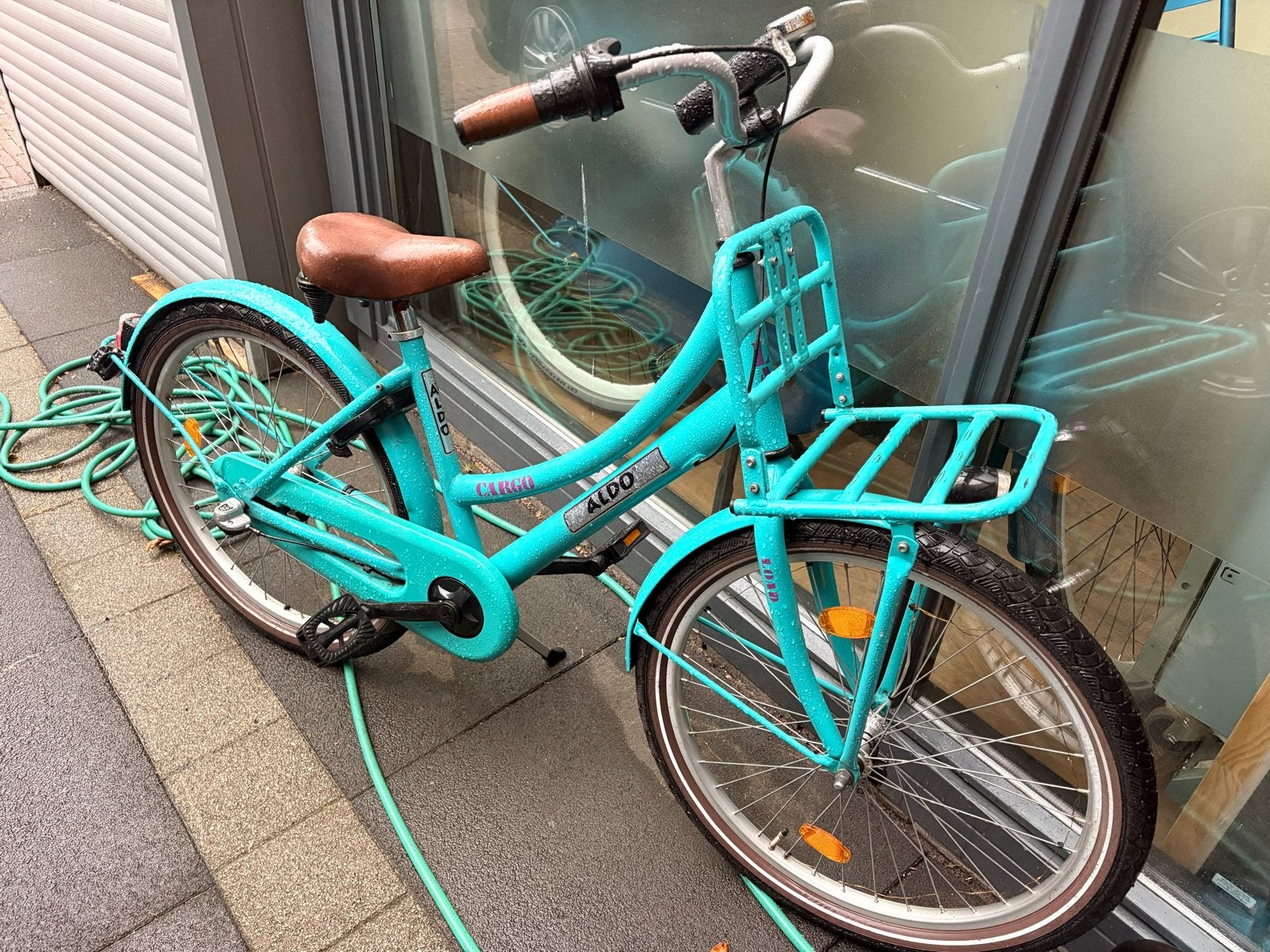 Aldo Cargo Fiets 24 inch - Turquoise Kinderfiets, Terugtraprem, Versnellingen, Ophalen of Verzenden, Gebruikt