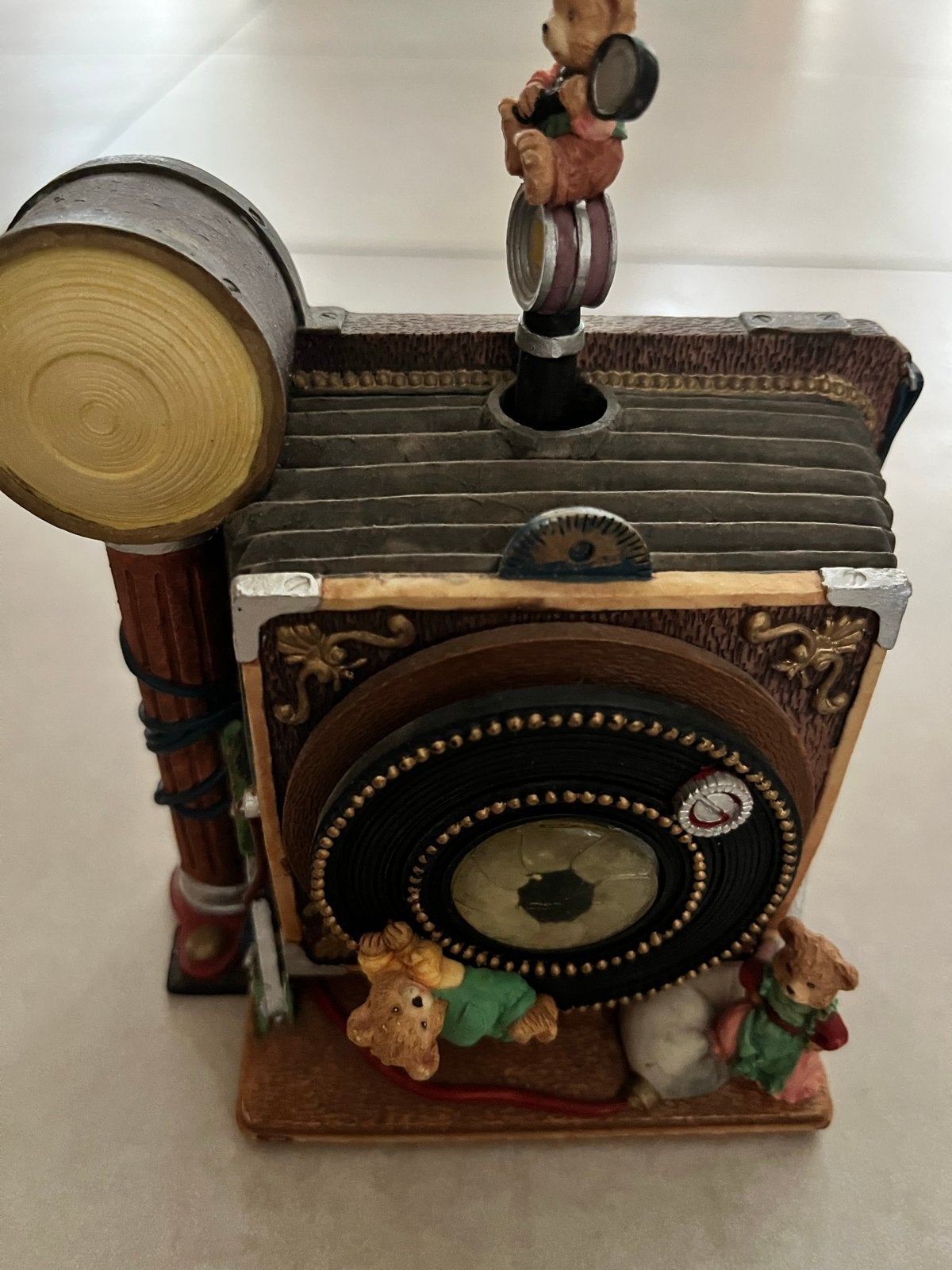 Vintage Muziekdoos Camera met Beertjes - Decoratie, Verzamelen, Ophalen of Verzenden, Gebruikt