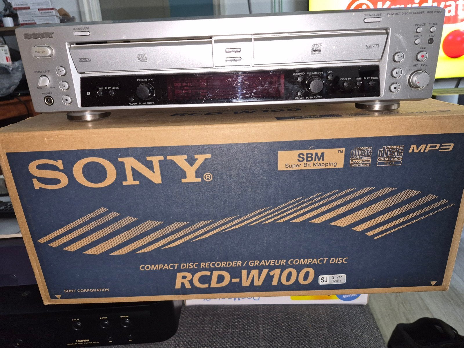 Sony RCD-W100 CD-recorder/speler, Ophalen of Verzenden, Gebruikt, Sony