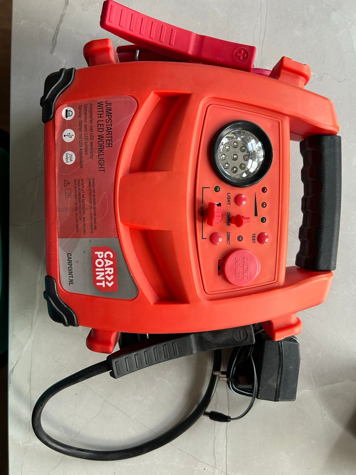 Carpoint Jumpstarter met LED Werklamp, Auto diversen, Ophalen, Gebruikt