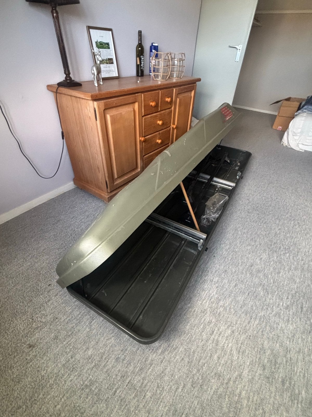 Ski dakkoffer inclusief dakdragers - Fabbri Sport Box, Ophalen of Verzenden, Gebruikt