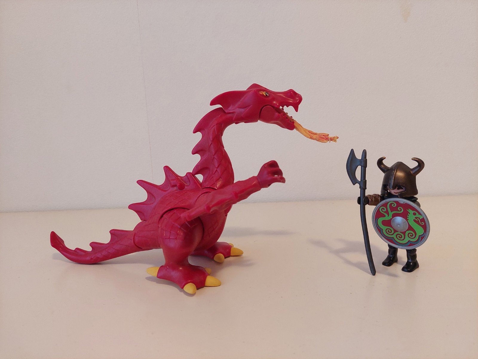 Playmobil krijger met rode draak, Ophalen of Verzenden