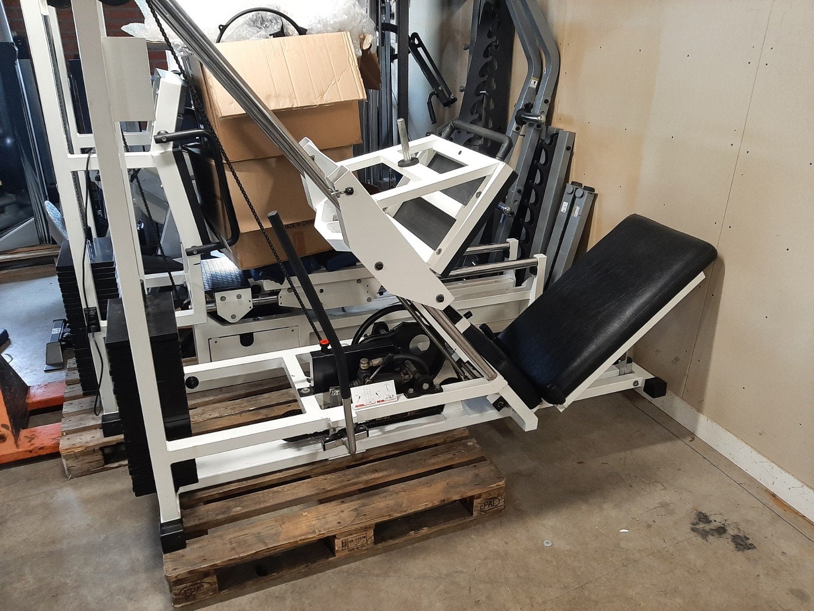 Technogym 45degree leg press 260kg, Ophalen of Verzenden, Zo goed als nieuw, Overige typen