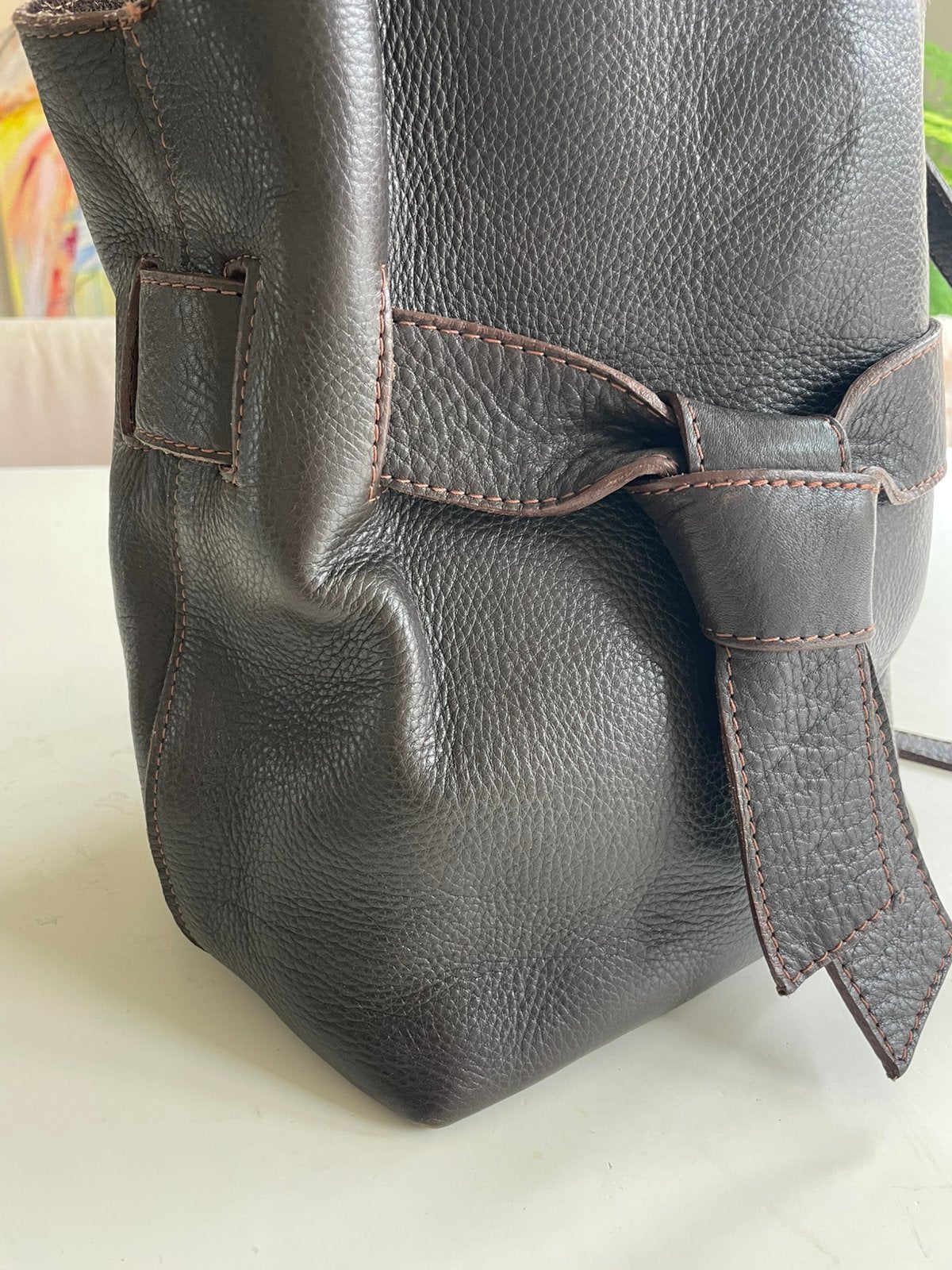 Te koop: nieuwe leren tas, Valentino, bruin, Ophalen of Verzenden, Nieuw, Bruin, Schoudertasje