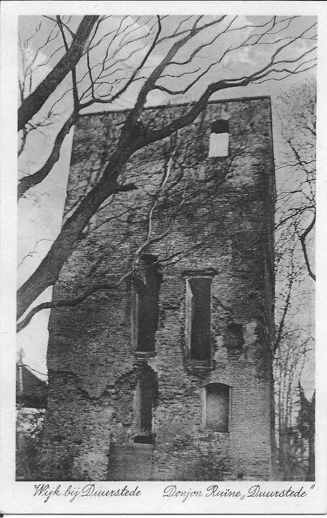 Oude Ansichtkaart Wijk bij Duurstede Donjon Ruïne, Ophalen of Verzenden, 1940 tot 1960, Gelopen, Utrecht