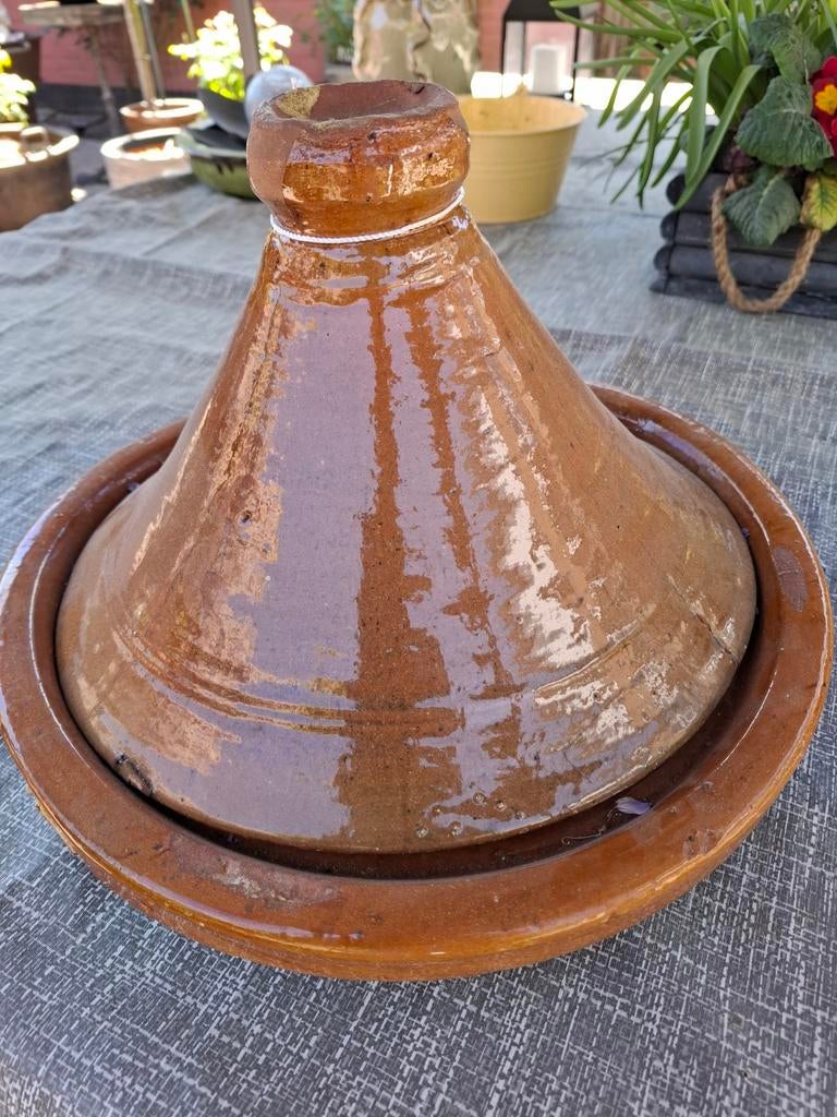 Traditionele Marokkaanse Tajine - Aardewerk voor €10, Ophalen, Gebruikt, Overige materialen, Overige typen