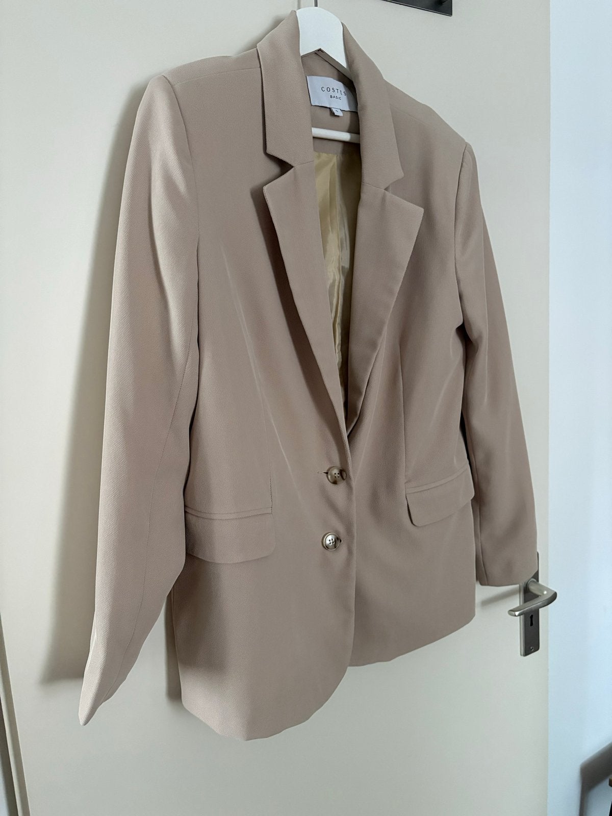 Costes oversized blazer maat S beige, Maat 38/40 (M), Beige, Ophalen of Verzenden, Zo goed als nieuw
