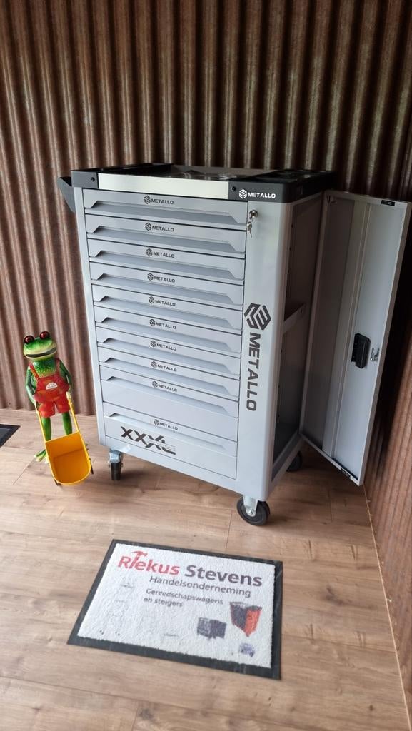 Metallo gereedschapwagen 10 laden gevuld 2 elektrische