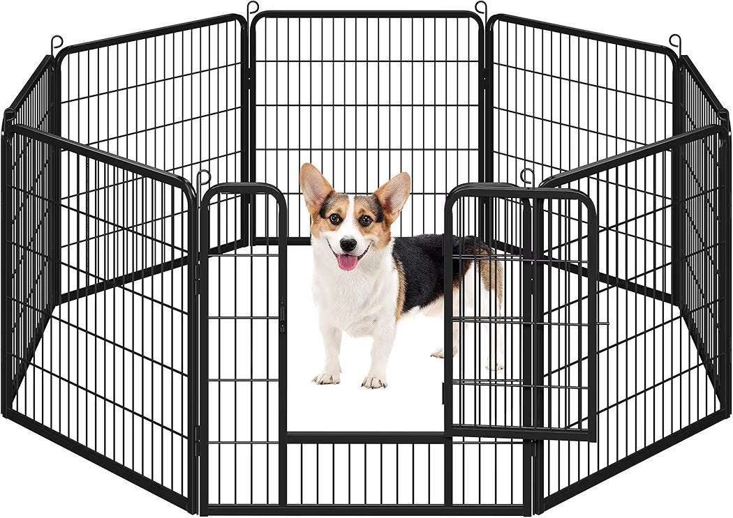 Yaheetech 8-delig puppyren vrijloopren puppyuitloop 80x80, Nieuw, Ophalen of Verzenden