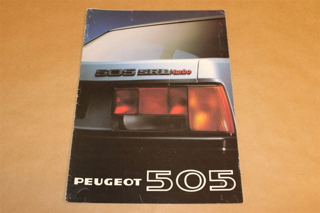 Zeldzame brochure - Peugeot 505 SRD Turbo - 1980, Ophalen of Verzenden, Zo goed als nieuw, Peugeot