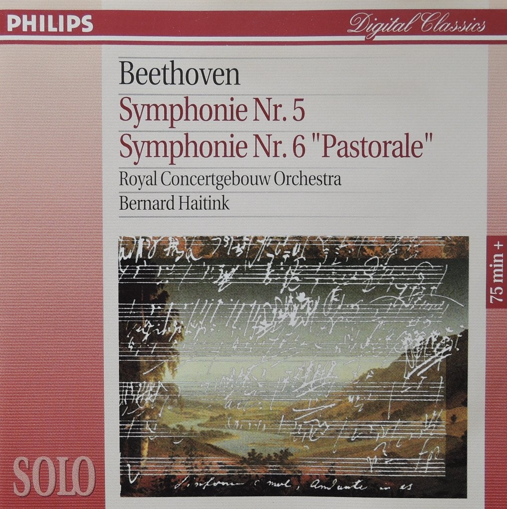 Beethoven 5 & 6- Concertgebouworkest / Haitink- PHILIPS- DDD, Ophalen of Verzenden, Classicisme, Zo goed als nieuw, Orkest of Ballet