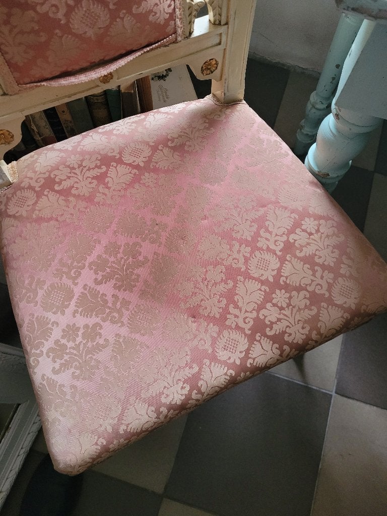Zeer oude Franse slaapkamer stoel bureau stoel barok boudoir, Ophalen