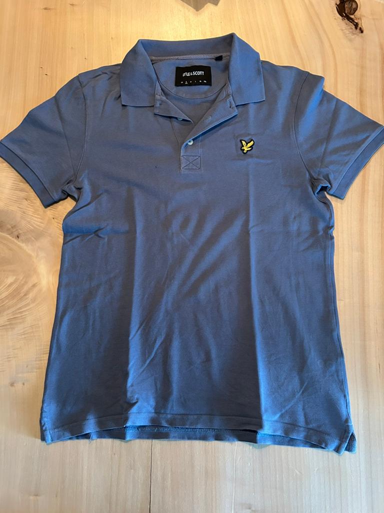 Lyle & Scott - poloshirt - maat S - blauw, Ophalen, Zo goed als nieuw, Blauw