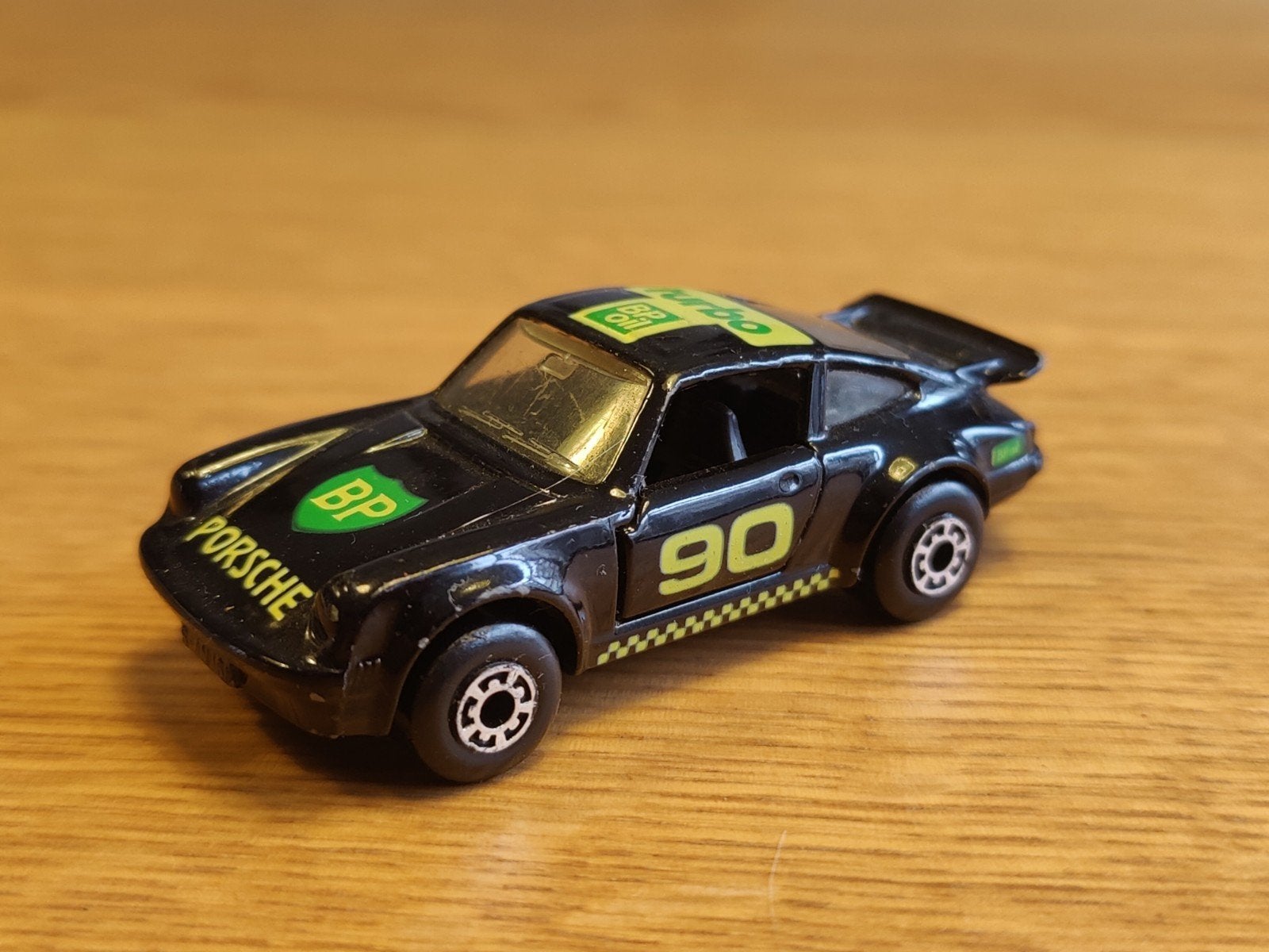 Matchbox Porsche 911 Turbo ZWART BP, Hobby en Vrije tijd, Ophalen of Verzenden, Zo goed als nieuw, Auto