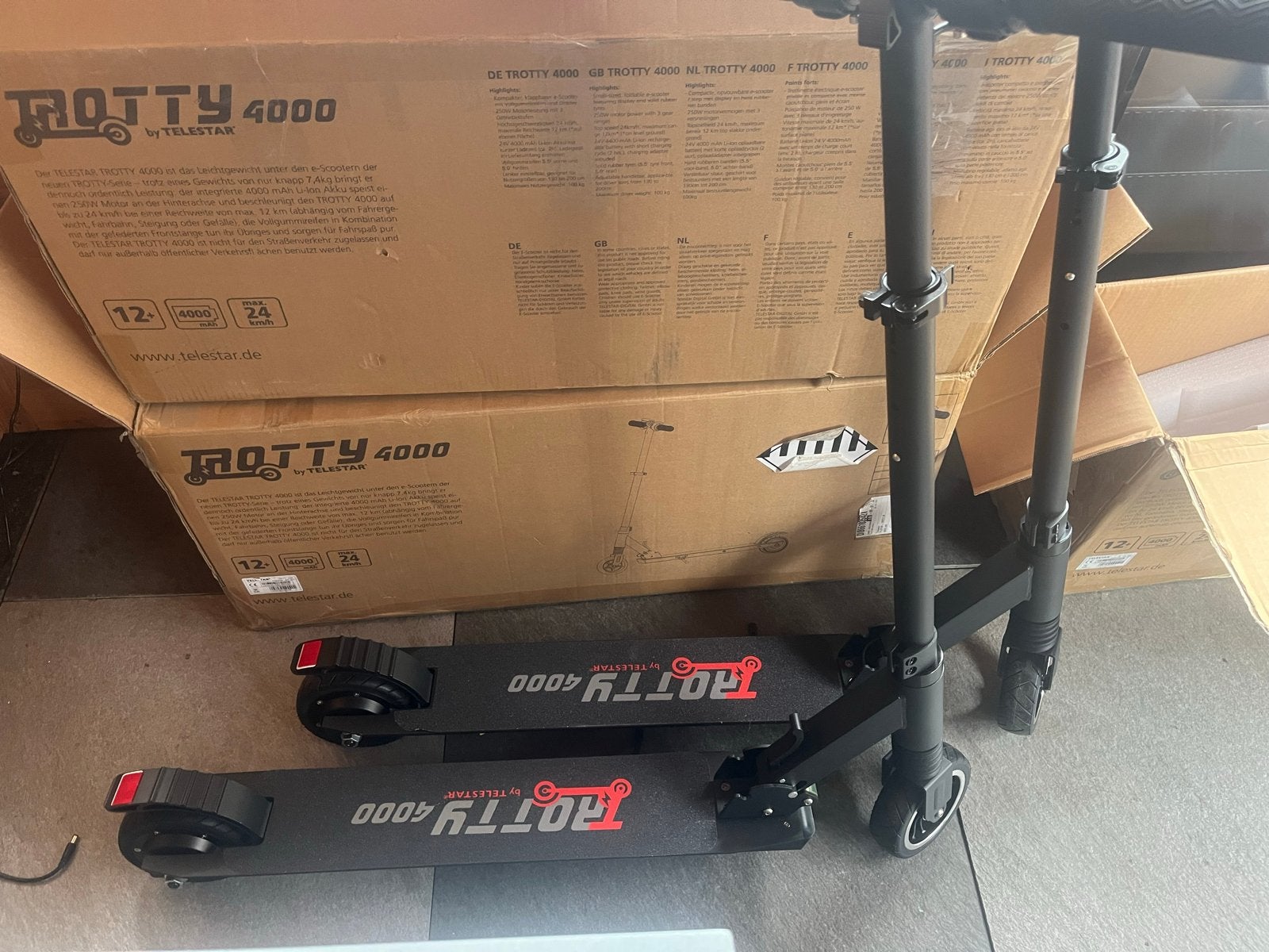 Telestar Trotty 4000 E-step - Nieuw  defect, Fietsen en Brommers, Steps, Ophalen, Nieuw, Elektrische step (E-scooter)