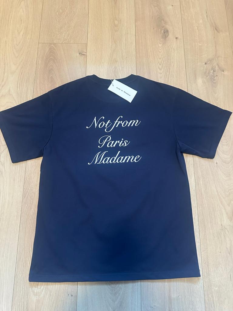 Nog from paris madame t-shirt heren, Verzenden, Nieuw, Maat 52/54 (L), Blauw