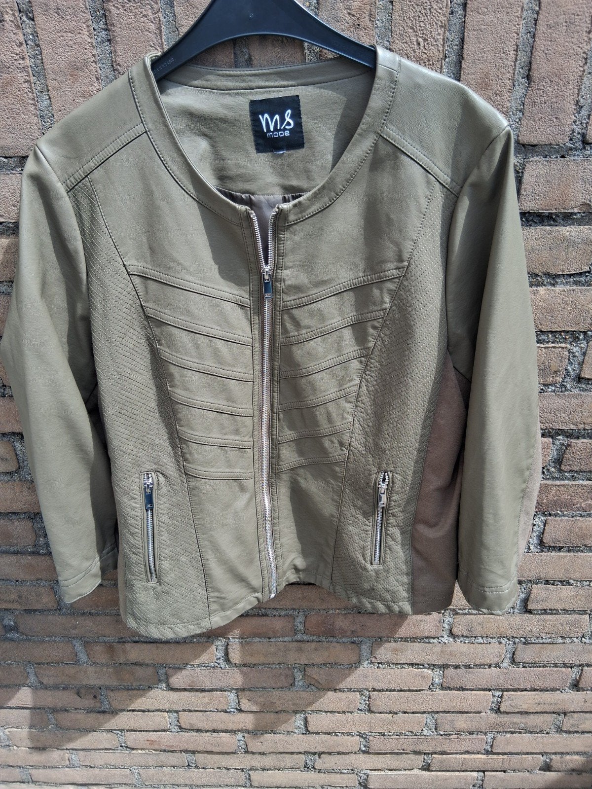 Mooi kort dames jasje met rits - Maat 50, Overige kleuren, Maat 46/48 (XL) of groter, Ophalen of Verzenden, MS Mode