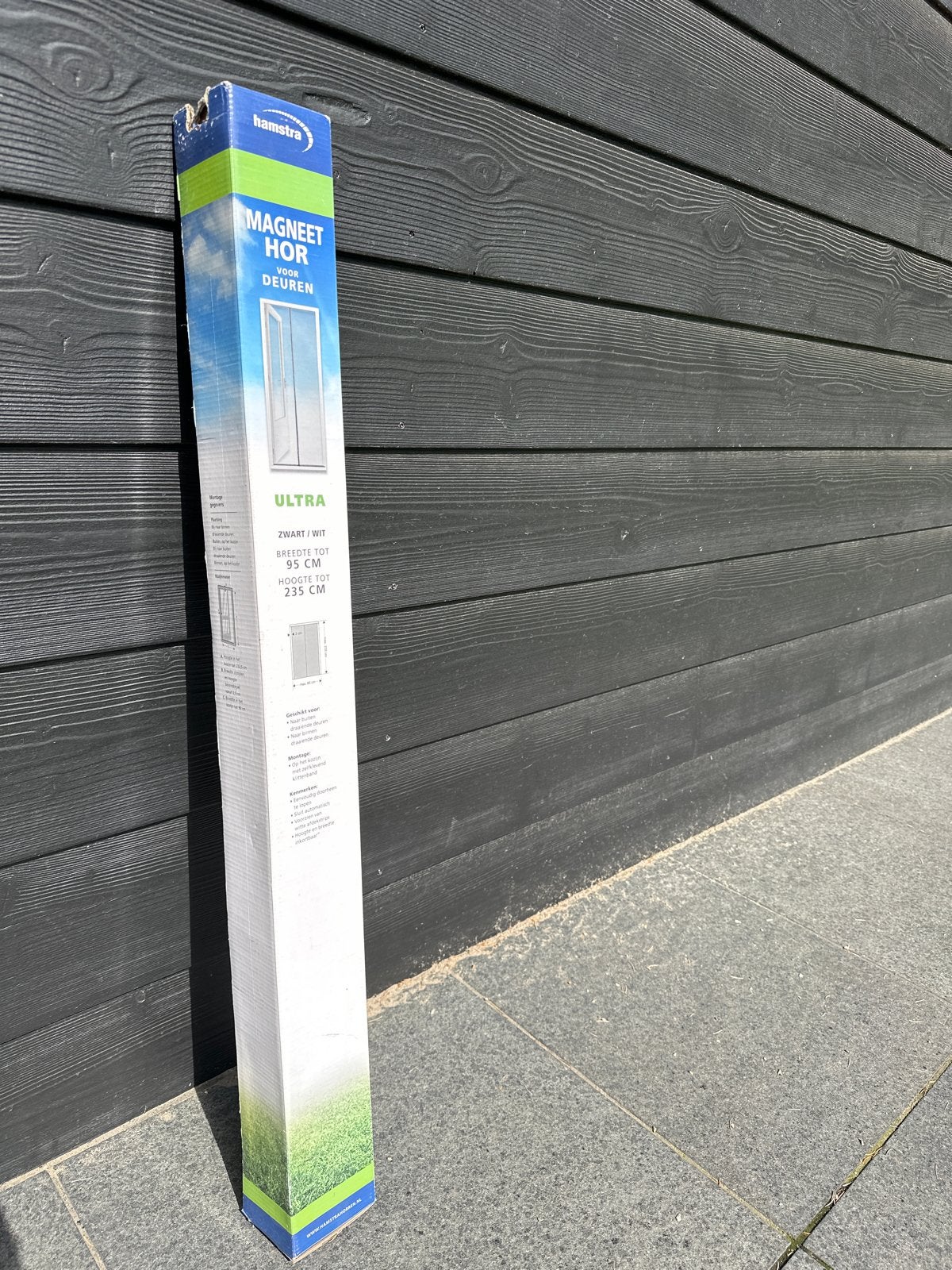 Hamstra Magneet Hordeur Ultra Zwart/Wit - Nieuw in verpakkin, 80 tot 100 cm, 215 cm of meer, Hordeur, Nieuw