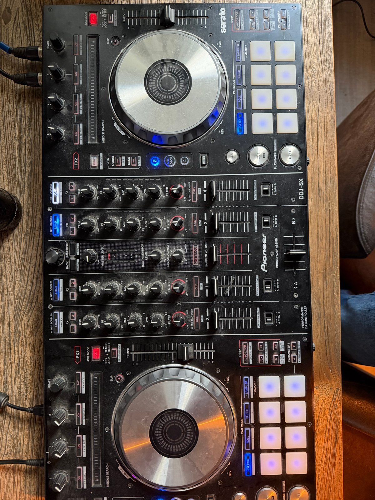 Pioneer DDJ-SX DJ-controller en S-DJ60X monitorset, Ophalen, Gebruikt, Dj-set, Pioneer