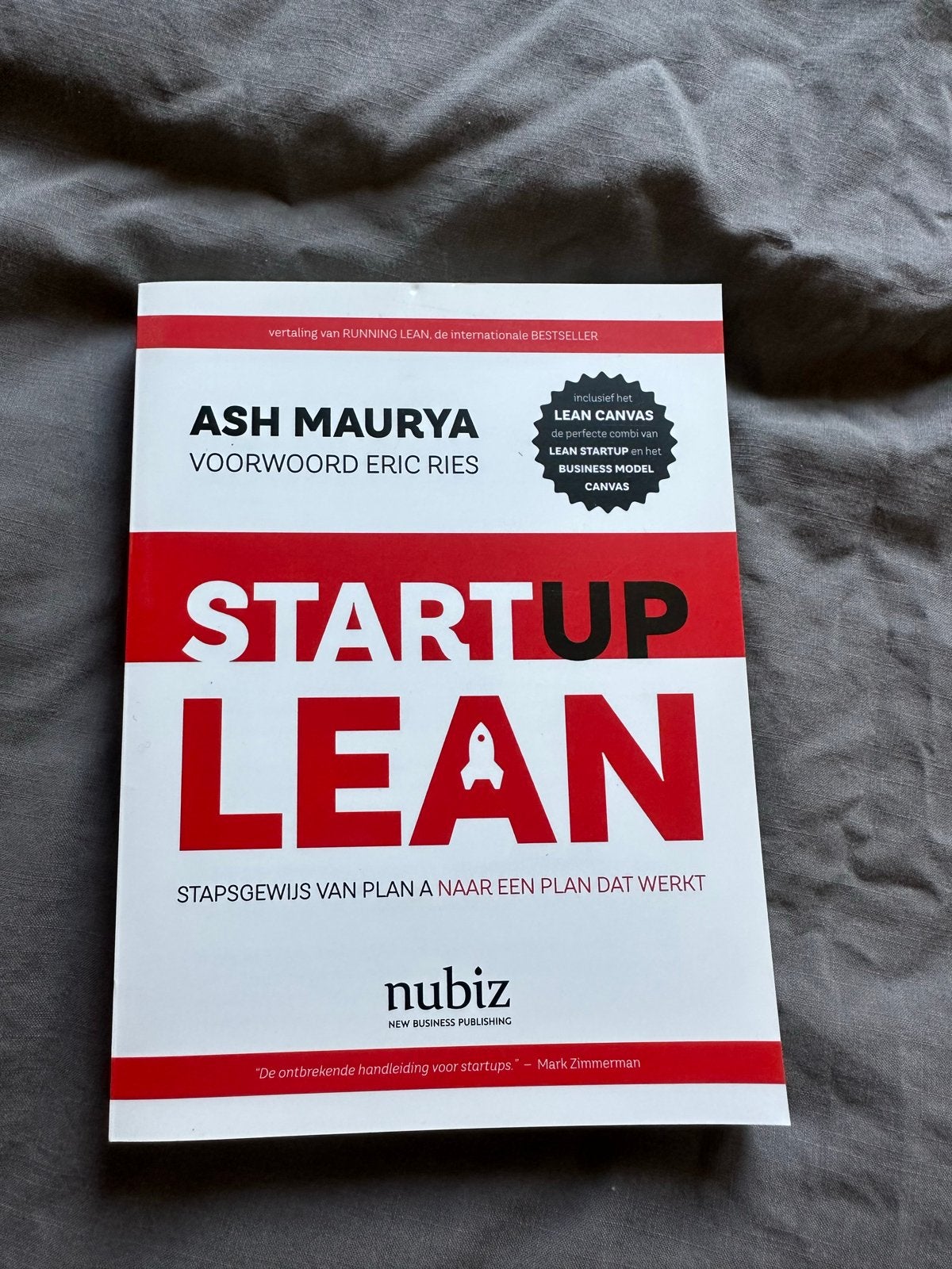 Startup Lean: Stapsgewijs van plan naar een plan dat werkt, Ophalen of Verzenden, Zo goed als nieuw, Management