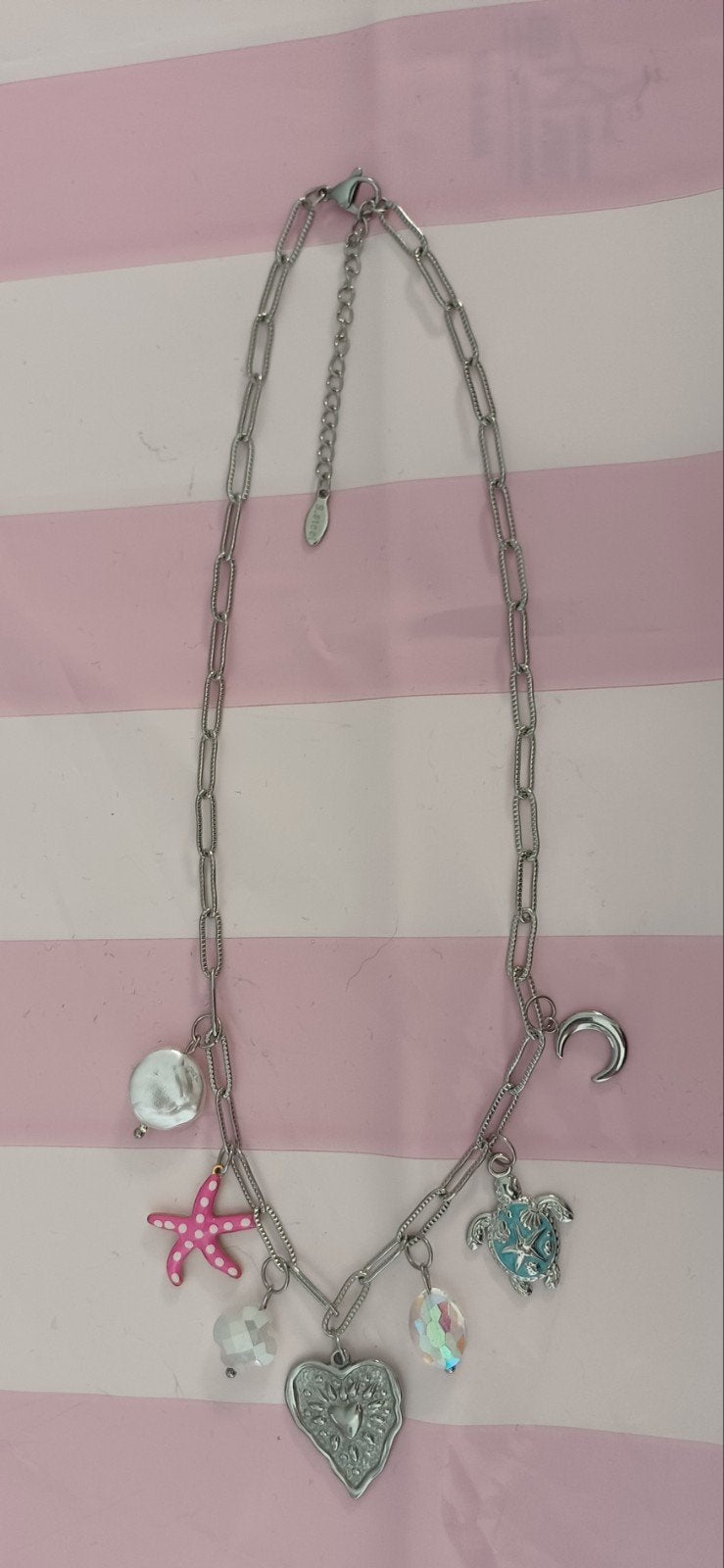 Stainless steel ketting, Sieraden, Tassen en Uiterlijk, Kettingen, Ophalen of Verzenden, Zilver, Overige materialen