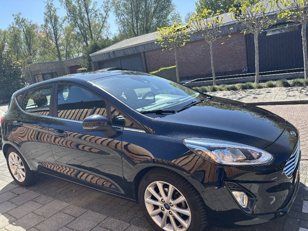 Ford Fiesta 1.0 Titanium Automaat 1e Eigenaar B&O 2018, Auto's, Stof, Zwart, Origineel Nederlands, Bedrijf
