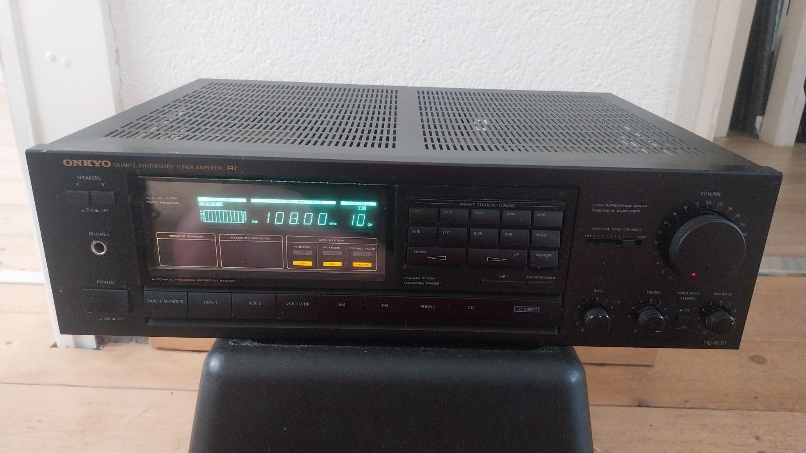 Onkyo TX-7630 Quartz Synthesized receiver, Gebruikt, Ophalen of Verzenden, Onkyo, Minder dan 60 watt