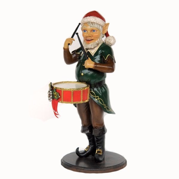 Elf with Drums Hoogte 98 cm - Elf beeld, Ophalen, HorecaBeelden, Nieuw, HorecaBeelden