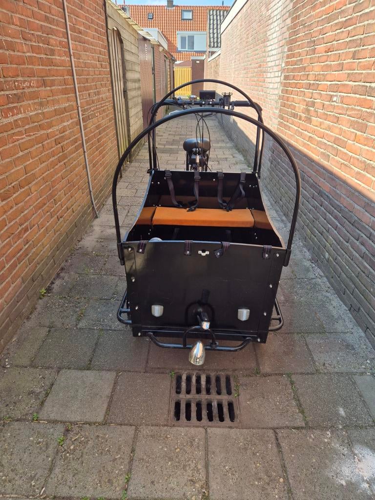 Bakfiets met elektrische ondersteuning en extra band, Ophalen, Gebruikt, Goederen, Elektrisch