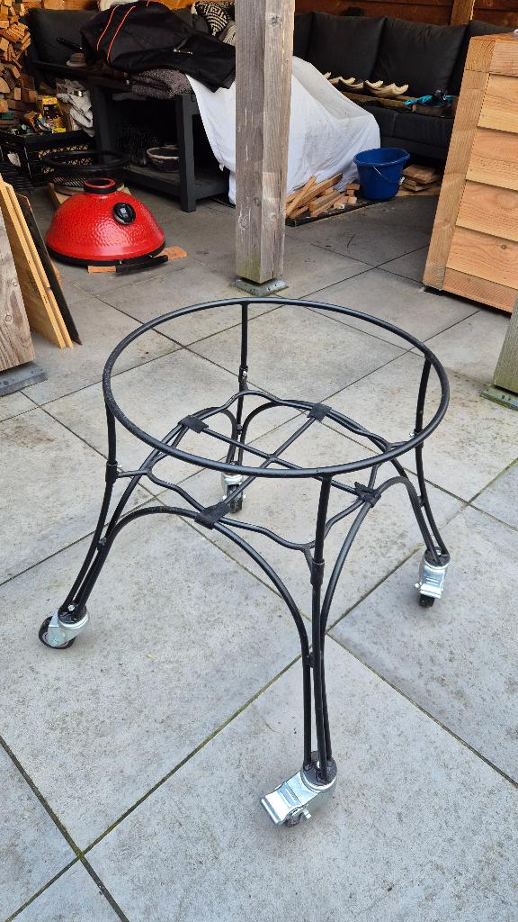 Onderstel Kamado Joe Large incl. aluminium zijtafels., Ophalen, Zo goed als nieuw, Kamado Joe