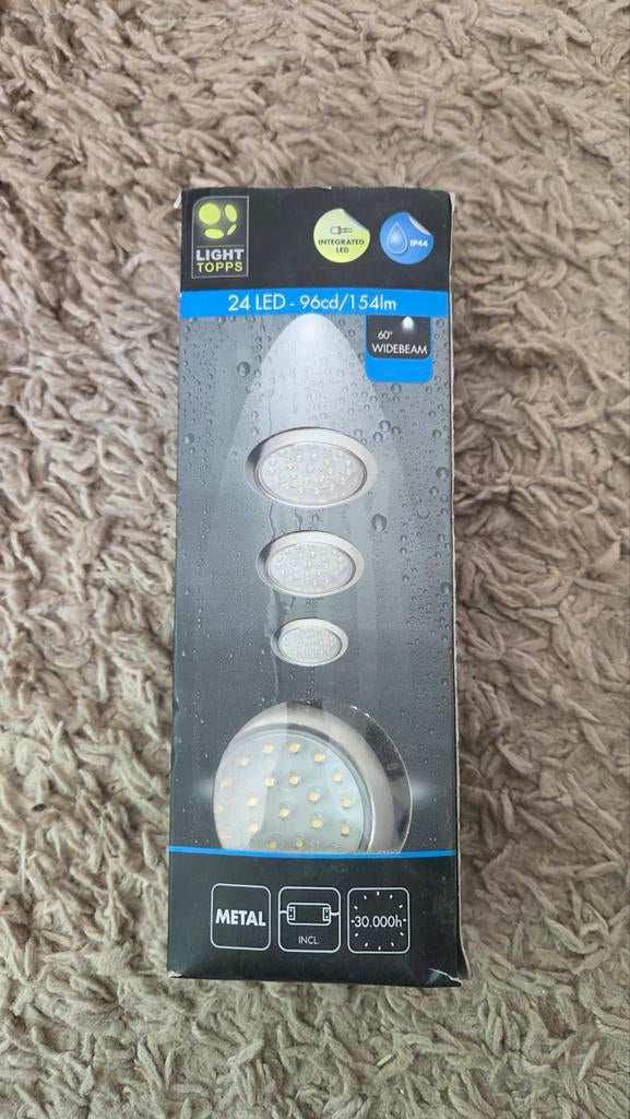 Set van 3 LED inbouwspots - Light Topps, Ophalen of Verzenden, Nieuw, Plafondspot of Wandspot