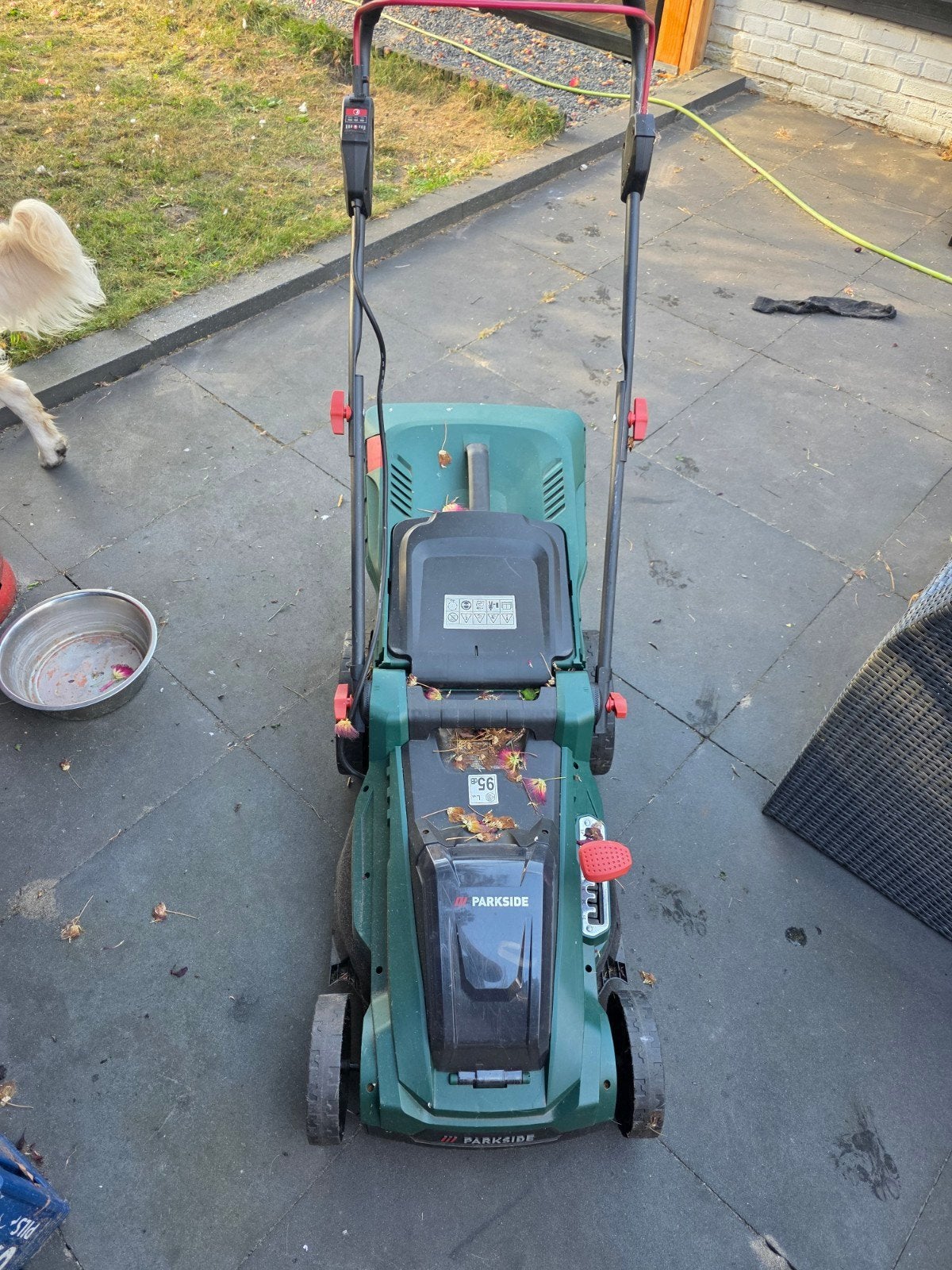Parkside Accu Grasmaaier defect gratis, Tuin en Terras, Grasmaaiers, Ophalen, Cirkelmaaier, Gebruikt, Accu-grasmaaier