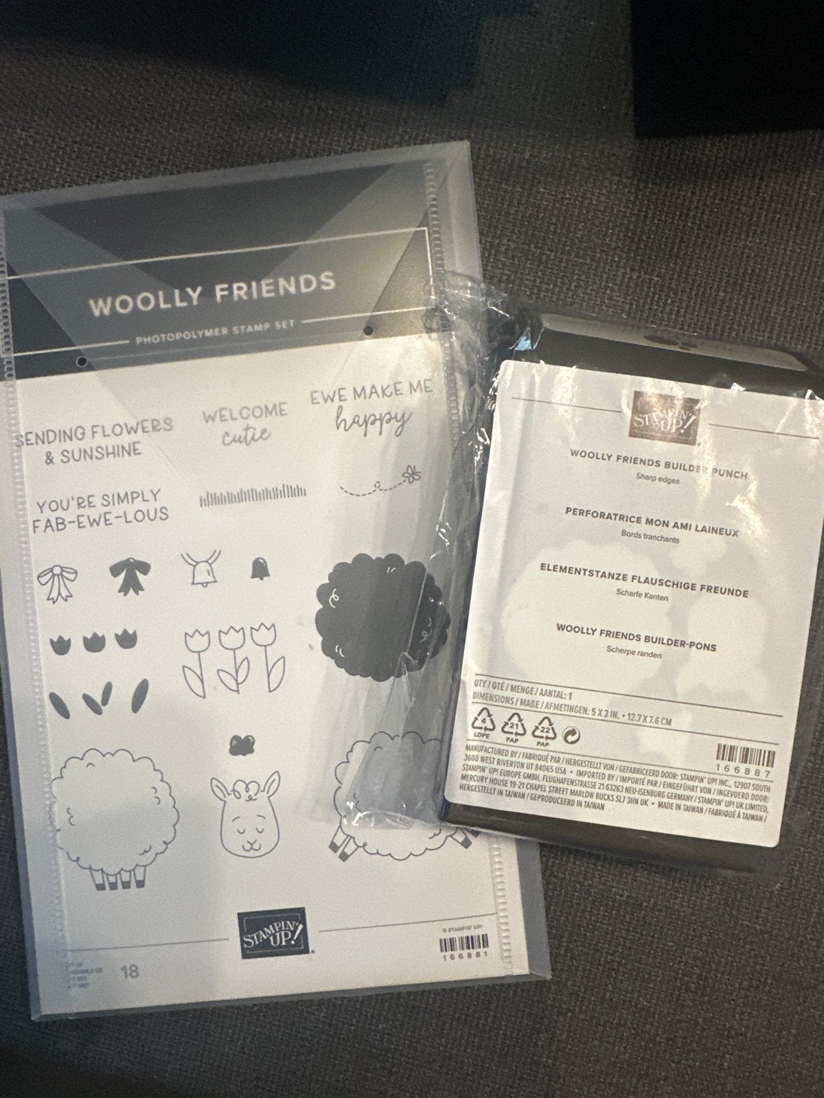 Stampin' Up! Woolly Friends Stempelset & Pons, Ophalen of Verzenden, Nieuw
