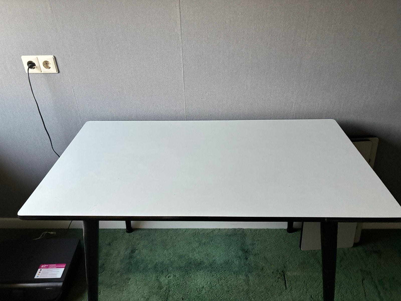 Tafel met 2 losse aanschuifbladen, Huis en Inrichting, Tafels | Eettafels, Ophalen, Kunststof, Gebruikt, 50 tot 100 cm