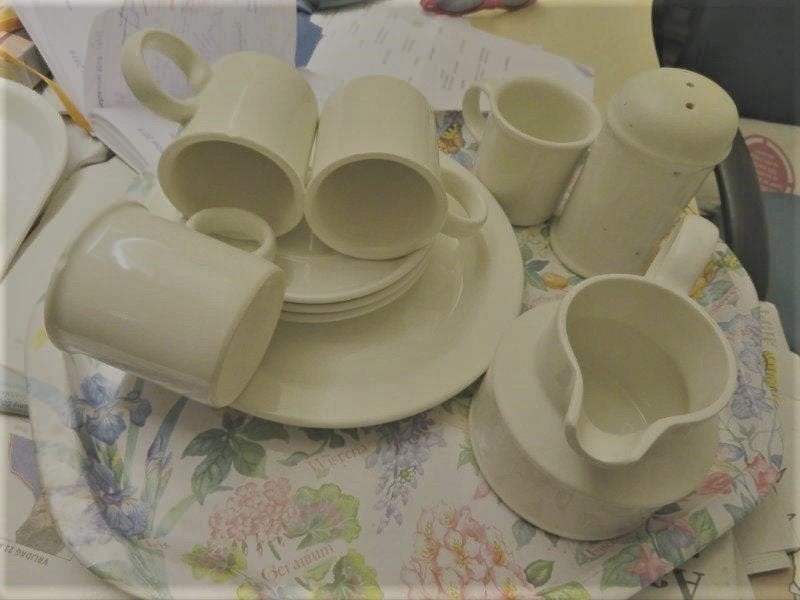 sapkan Arabia Teema/Kilta Wedgwood Plain White diversen, Ophalen of Verzenden, Zo goed als nieuw, Porselein, Overige stijlen
