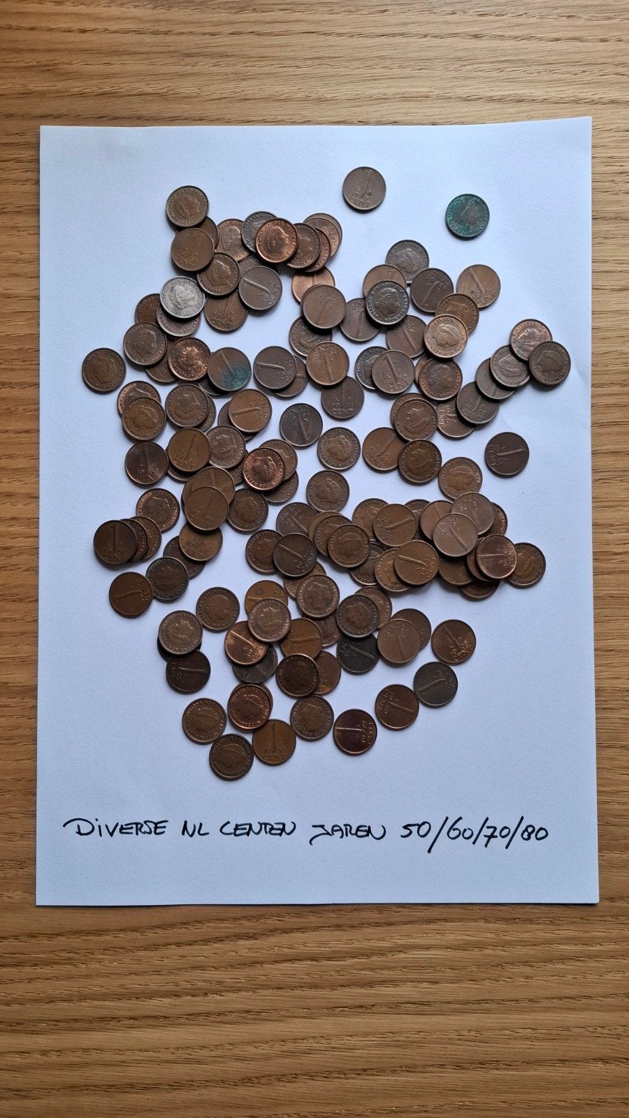 Diverse oude munten: Nederland 1 cent jaren 50/60/70/80, Ophalen of Verzenden, Koningin Juliana, 1 cent