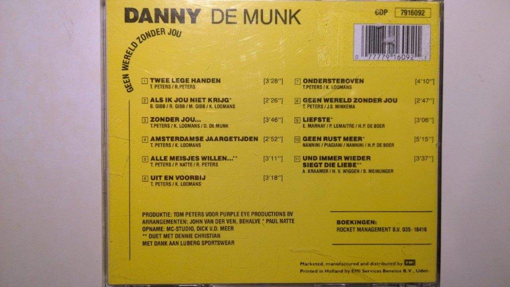 Danny de Munk - Geen Wereld Zonder Jou, Ophalen of Verzenden, Zo goed als nieuw, Pop