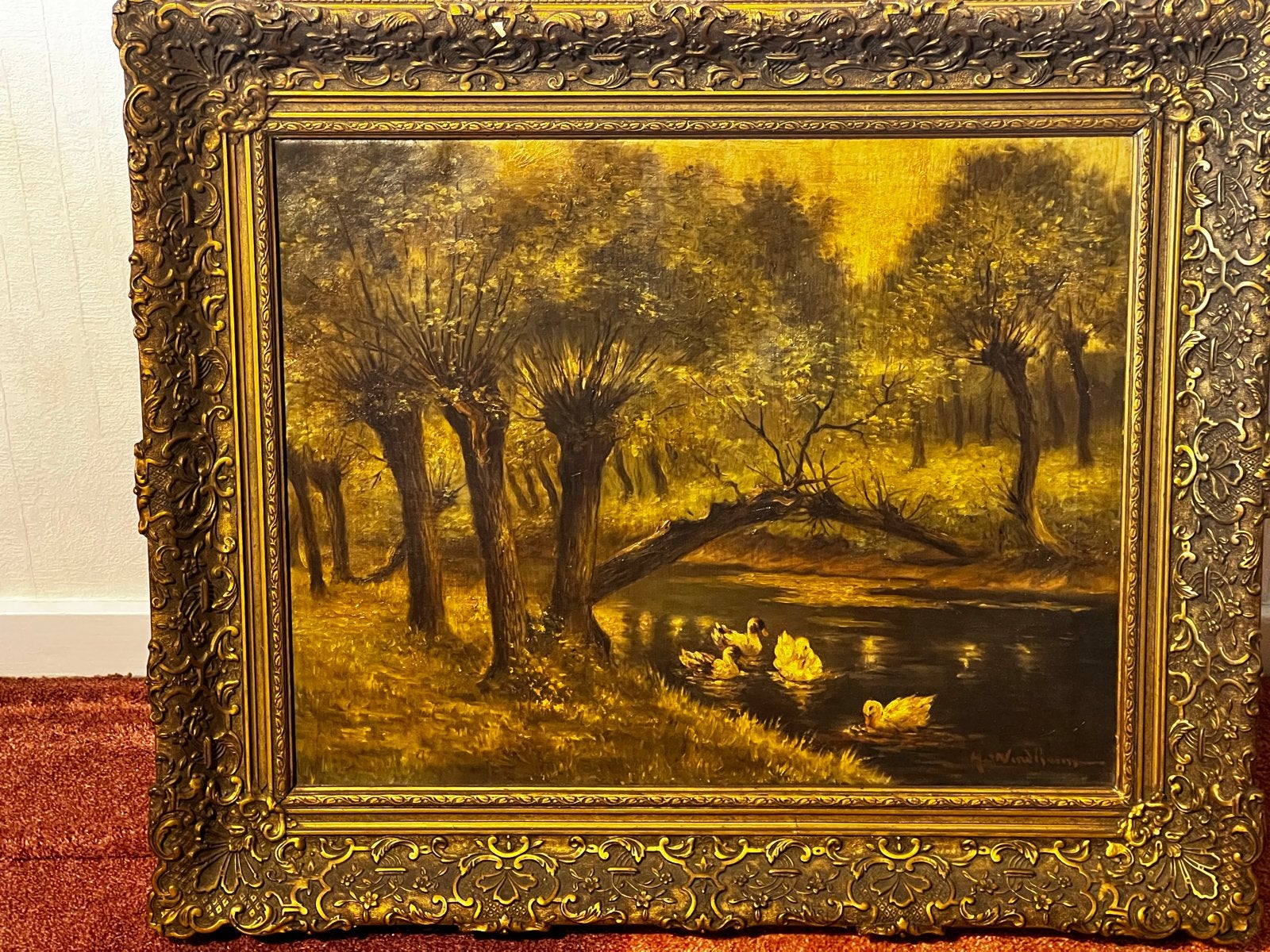 Schilderij van Jan  Willem Snoek - Haags genreschilder, Antiek en Kunst, Ophalen, Nederlandse school, Doek, Landschap
