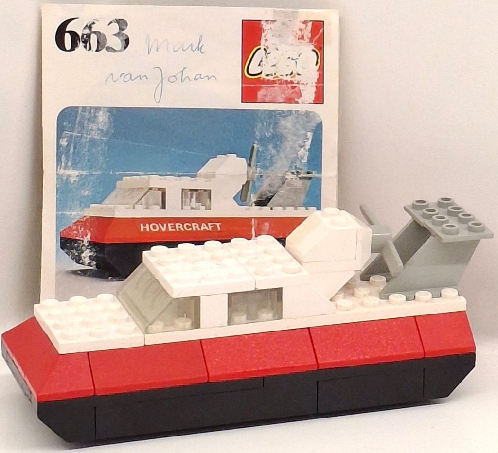LEGO 663 Hovercraft met instructies - Vintage, Lego, Compleet, Ophalen of Verzenden, Complete set