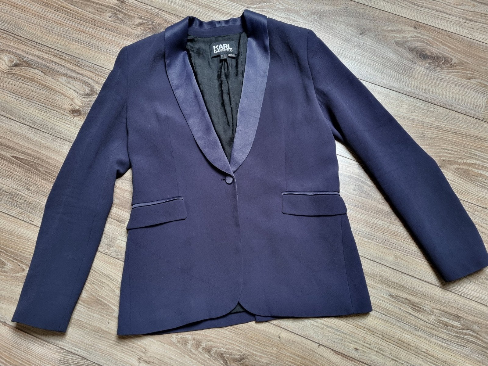 Karl lagerfeld blazer maat 36, Blauw, Karl lagerfeld, Ophalen of Verzenden, Zo goed als nieuw