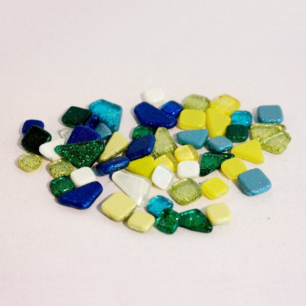 Soft Glas mozaïek glittermix rainbow ice à 65 gram, Hobby en Vrije tijd, ., Nieuw, Ophalen of Verzenden, .