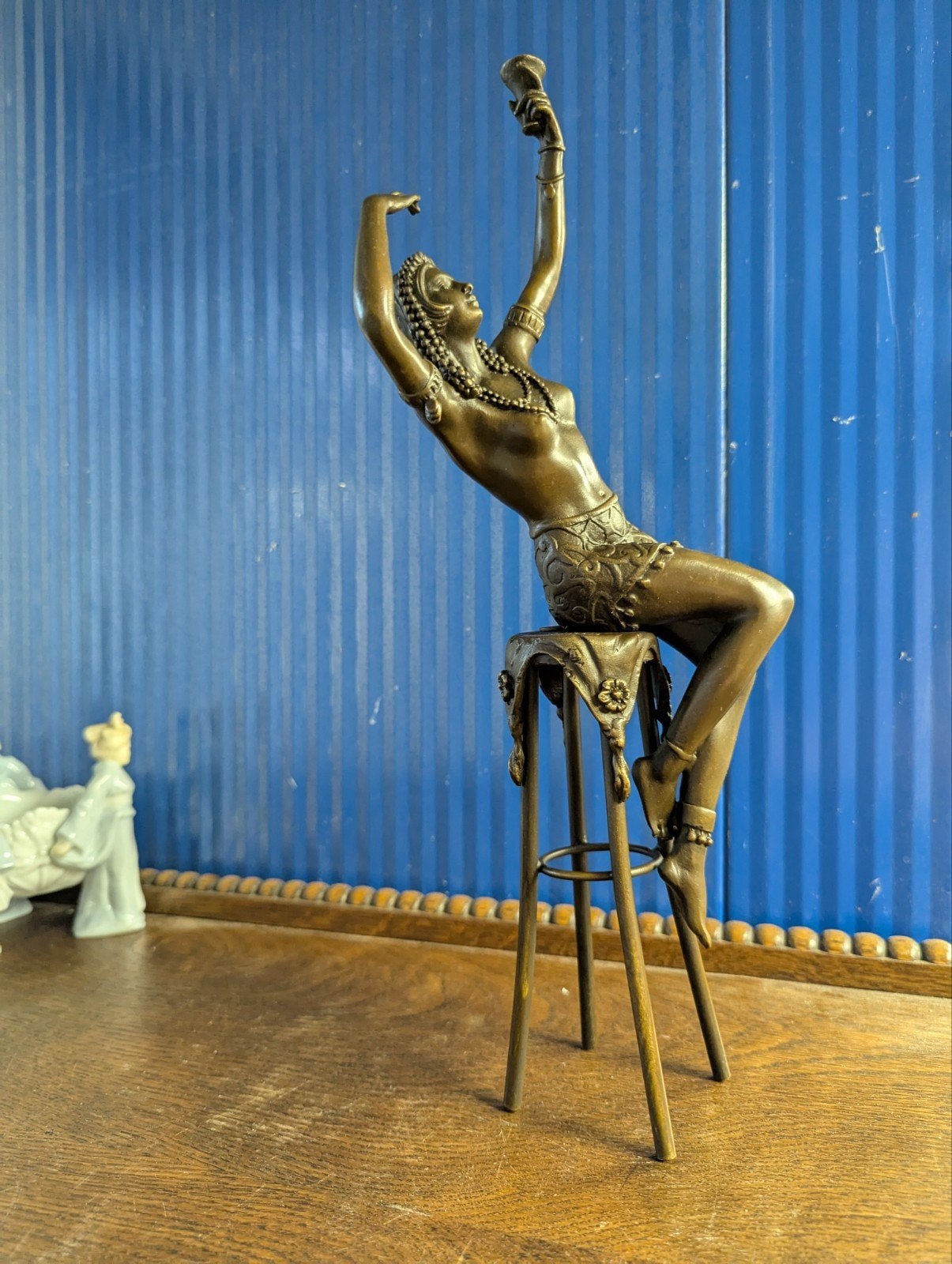 Art Deco  Style bronzen beeld van dancerese, Ophalen of Verzenden