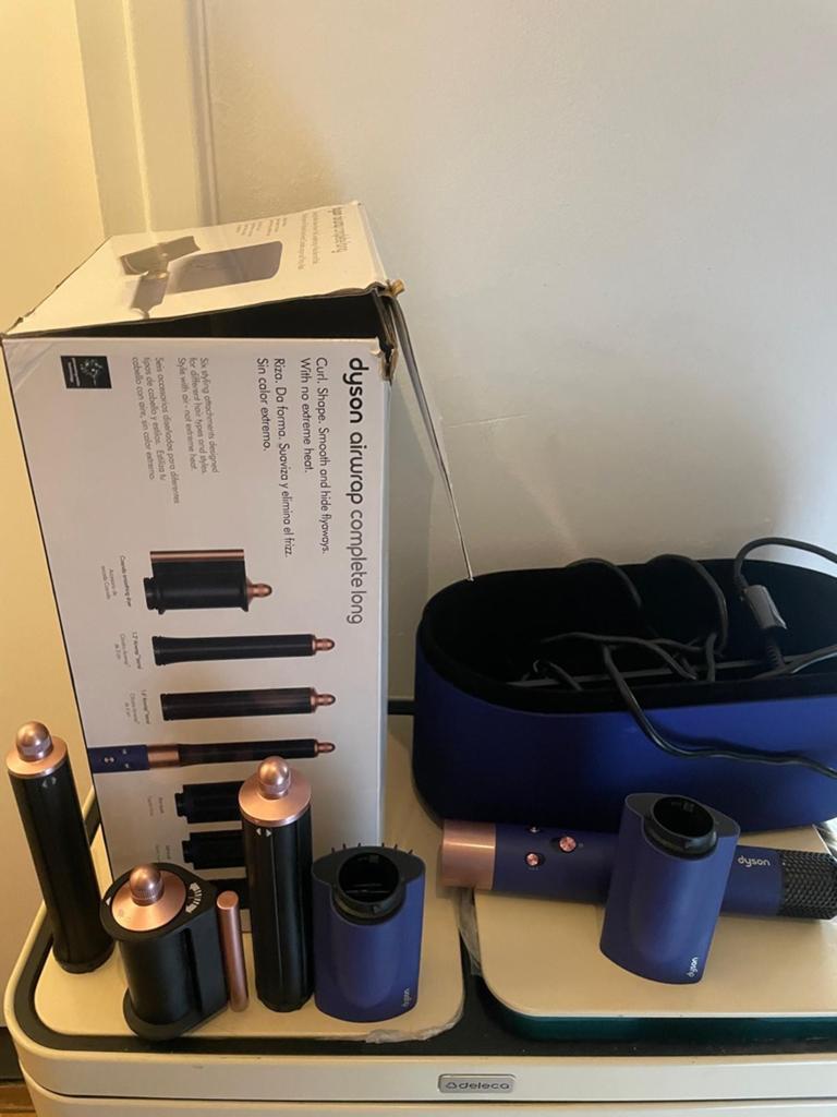 Dyson Air wrap Complete Long, Ophalen of Verzenden, Zo goed als nieuw, Föhn of Haardroger