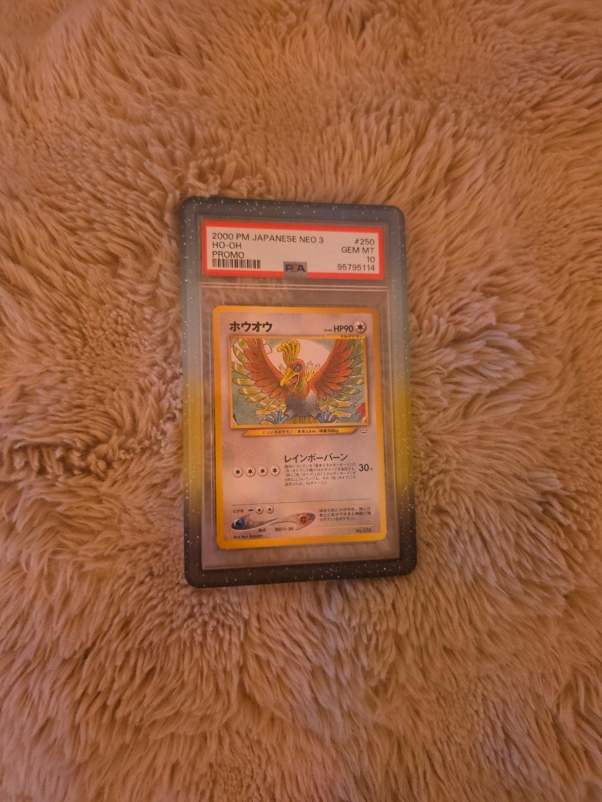 PSA 10 Ho-Oh Promo 2000 Japanese Neo 3 Pokémon Kaart, Ophalen, Zo goed als nieuw, Losse kaart, Foil