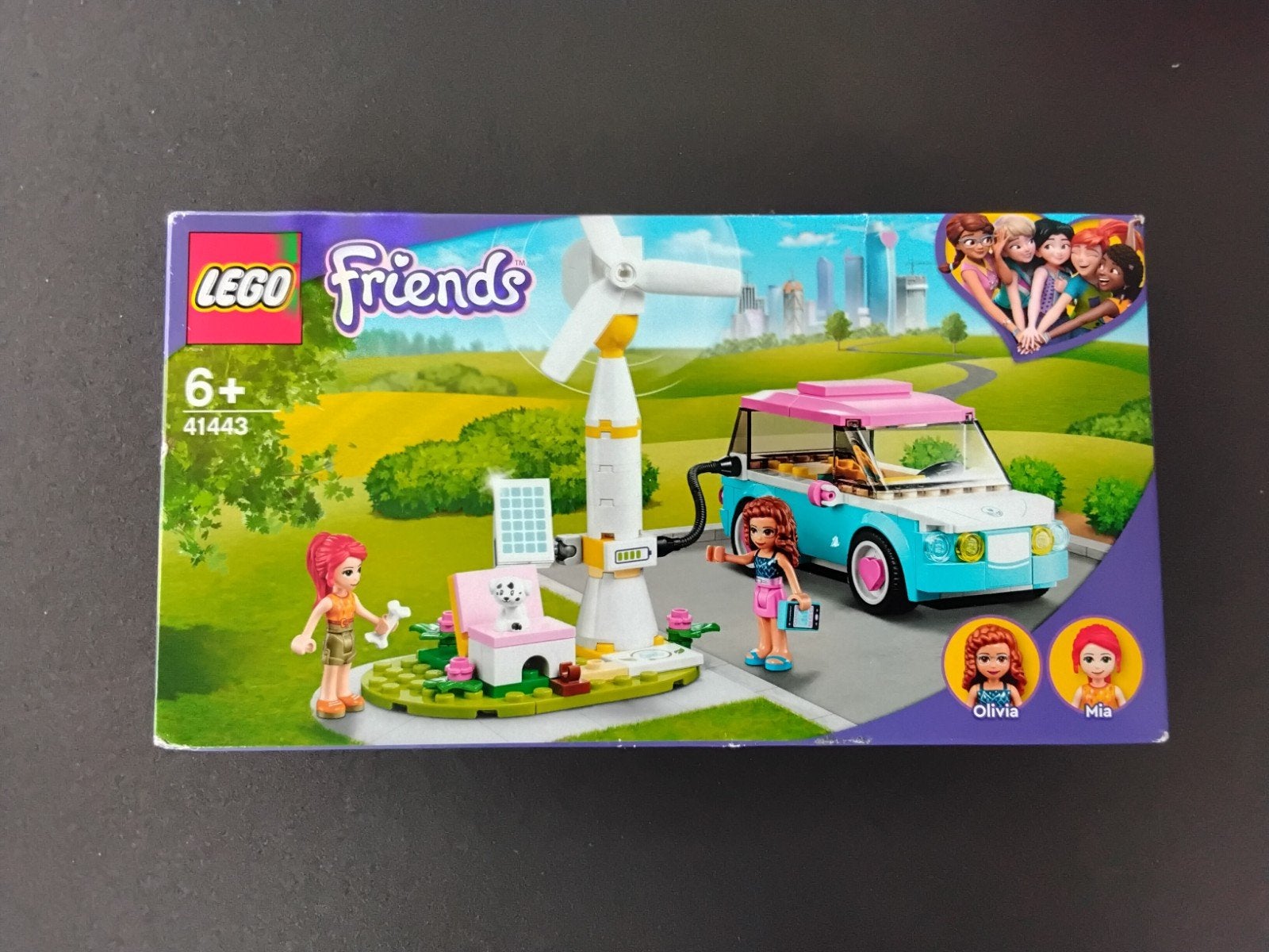 LEGO Friends 41443 - Mia's Elektrische Auto, Ophalen, Nieuw